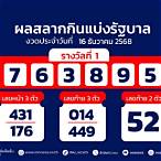 ตรวจหวยวันที่1/8/64